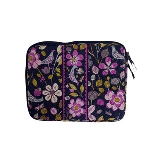 Vera Bradley Purple and Yellow Quilted‎ Laptop Case